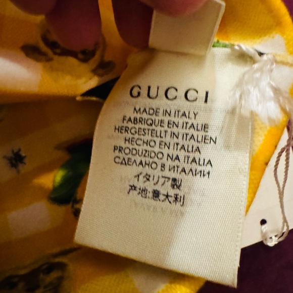 NWT GUCCI Baby Gingham Farm animal hat (L) 🐣 - Picture 3 of 5